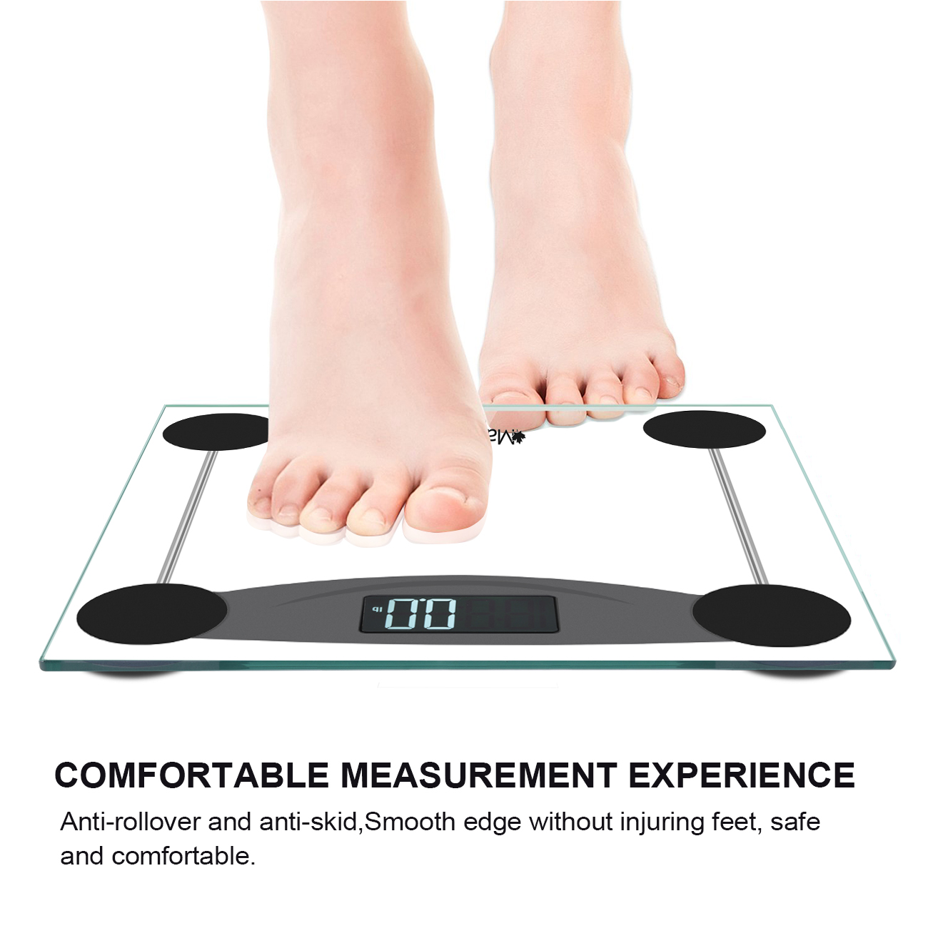 Malama Digital Body Weight Bathroom Scale, Weighing Scale with Step-On  Technology, LCD Backlit Display, 400 lbs Accurate Weight Measurements, Black